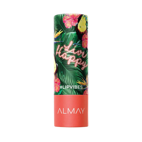 Almay Lip Vibes Creme Lipstick, 220 Live Happy, 0.14 oz