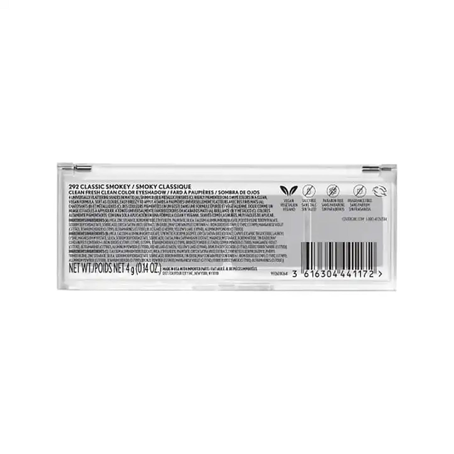 COVERGIRL Clean Fresh Clean Color Eye Shadow, 292 Classic Smokey