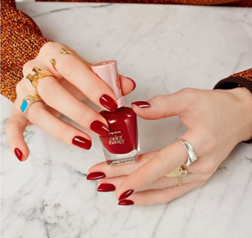 Sally Hansen Color Therapy Nail Polish, 360 Red-y to Glow