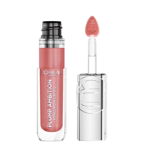 L'Oreal Paris Plump Ambition Hyaluron Lip Oil, 650 Nude Macaron
