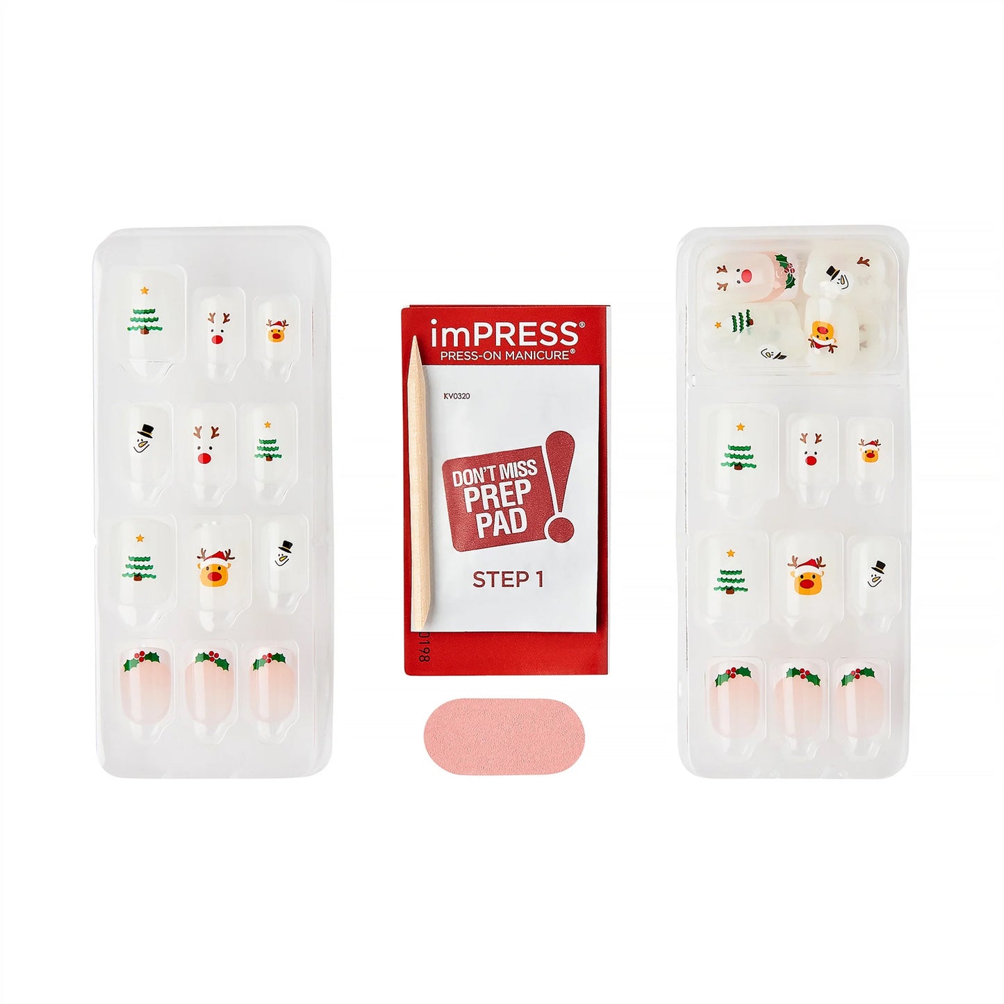KISS imPRESS Press-On Holiday Nails, 93121 Holiday Playlist