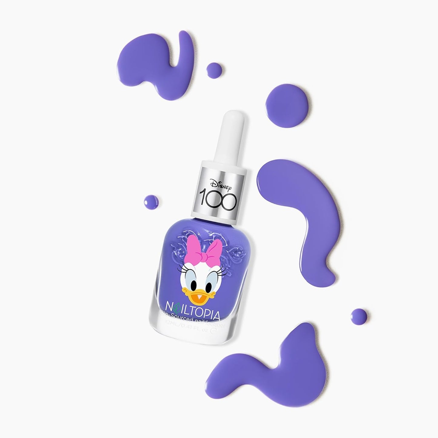 Nailtopia Bio-Sourced Chip Free Mini Nail Lacquer Disney Collection, Daisy Duck