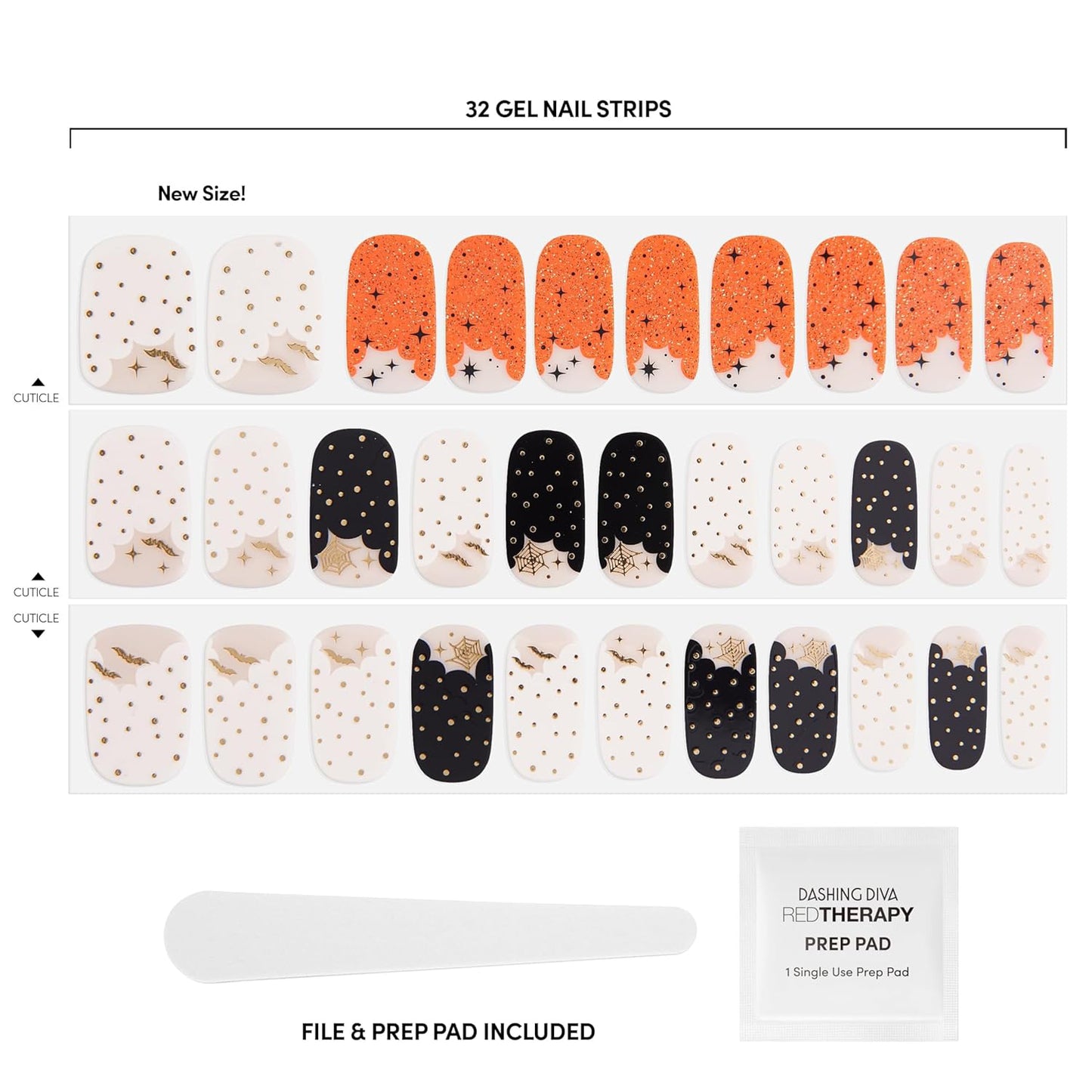 Dashing Diva Gloss Ultra Shine Gel Nail Strips, GS517 Witching Hour