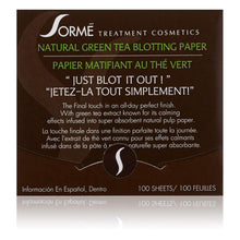 Sorme Cosmetics Natural Face Blotting Paper, Green Tea