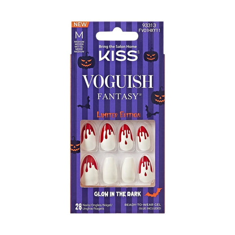 KISS Voguish Fantasy Glow in the Dark Nails, 93313 FV01HXY11 Vampire Bite - A1 Great Deals - Kiss Nail Products - 731509933130