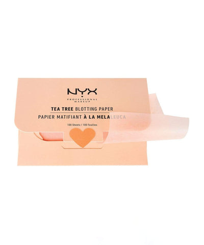 NYX Cosmetics Tea Tree Face Blotting Paper, 100 Count - A1 Great Deals - NYX Cosmetics - 800897813499