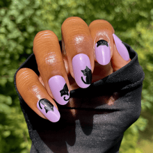 Olive & June The Super Stick Mani Halloween Press - On Nails, Sneaky Cats - A1 Great Deals - Olive & June - 810116249466