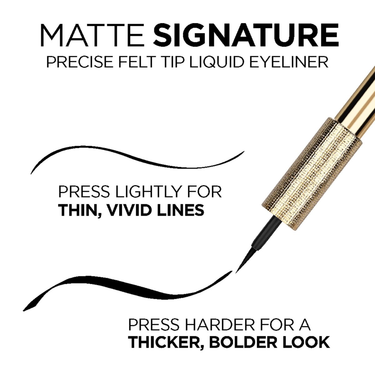 L'Oreal Matte Signature Liquid Dip Eyeliner 700 Black - A1 Great Deals - L'Oreal Paris - 071249403709
