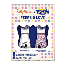 Sally Hansen Insta - Dri Nail Polish Duo x PEEPS Collection, White/Sparkly Wild Berry, 0.31 fl oz - A1 Great Deals - Sally Hansen - 3616303406103