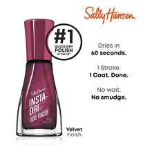 Sally Hansen Insta - Dri Nail Polish x Luxe Finish Collection, The Queens Velvet, 0.31 fl oz - A1 Great Deals - Sally Hansen - 3616303401351