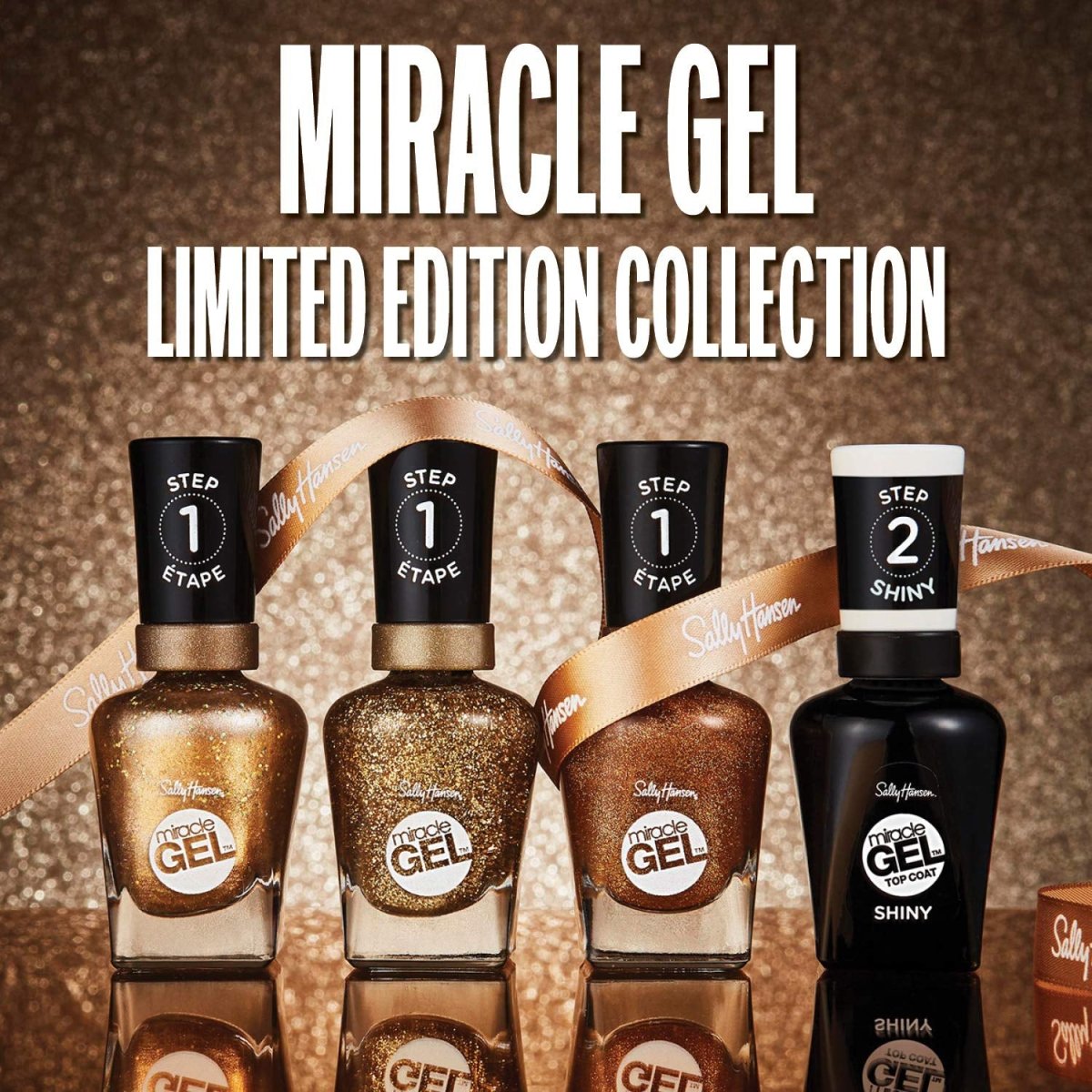 Sally Hansen Miracle Gel Nail Polish, 154 Goldie Rocks, 0.50 fl oz - A1 Great Deals - Sally Hansen - 074170462418