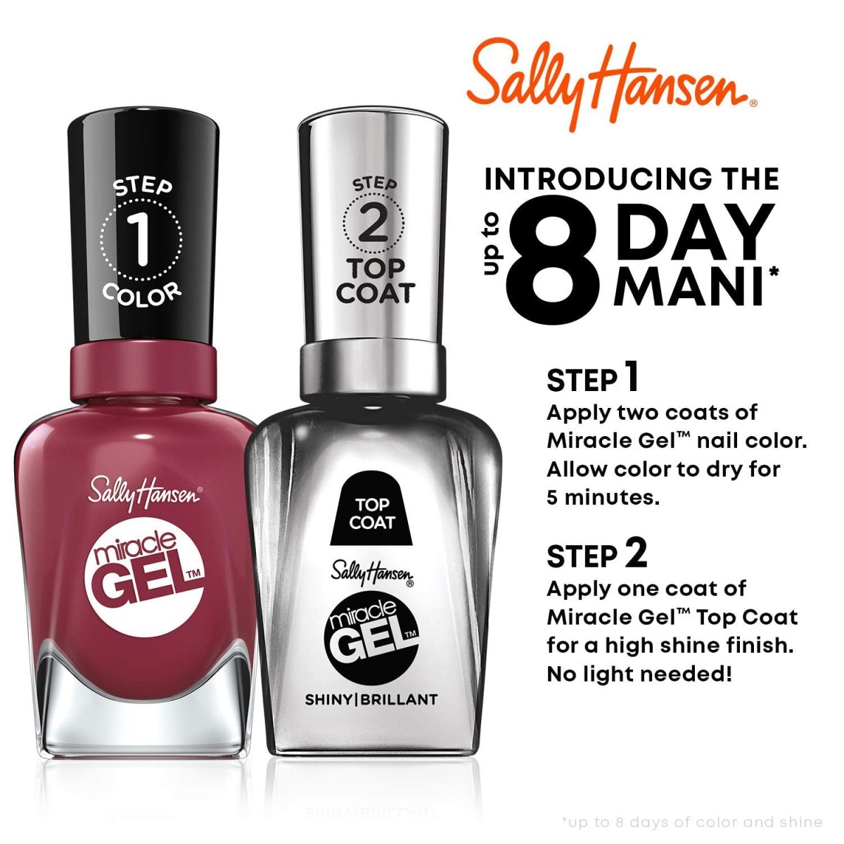 Sally Hansen Miracle Gel Nail Polish, 493 Flushed Wanderer, 0.50 fl oz - A1 Great Deals - Sally Hansen - 074170452006