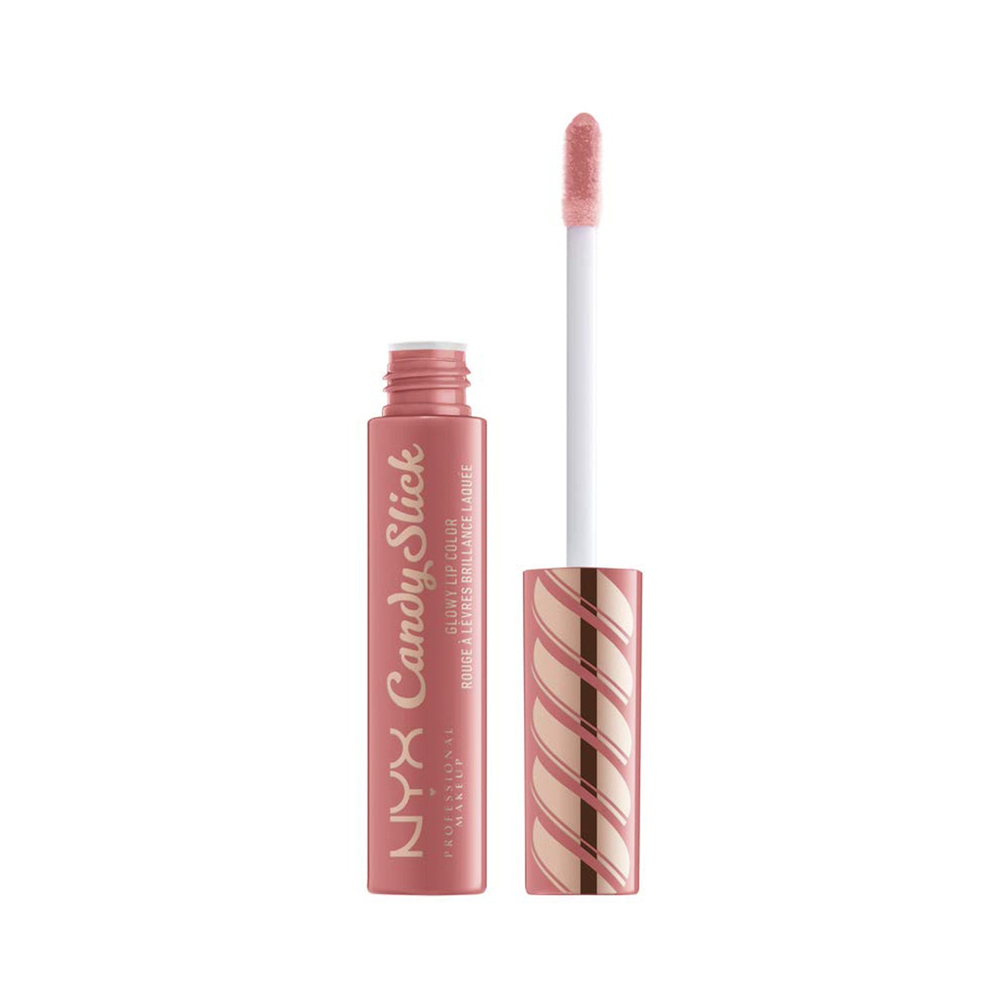 NYX Professional Makeup Candy Slick Glowy Lip Color, 01 Sugarcoated Kiss