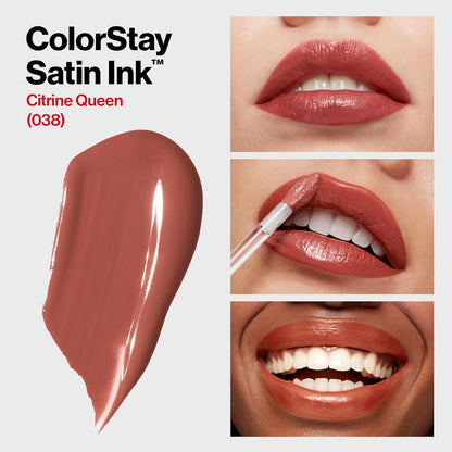 Revlon ColorStay Satin Ink Liquid Lipstick, 038 Citrine Queen