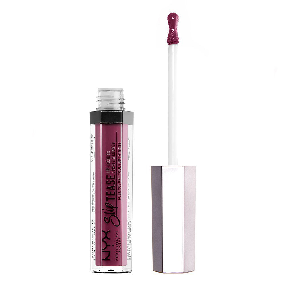 NYX Cosmetics Slip Tease Full Color Lip Lacquer, 06 Strawberry Whip