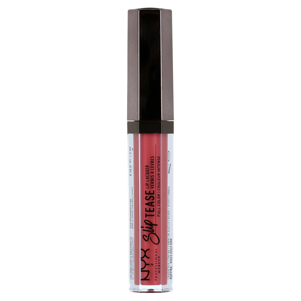 NYX Cosmetics Slip Tease Full Color Lip Lacquer, 07 Rosy Outlook