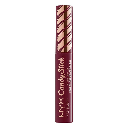 NYX Professional Makeup Candy Slick Glowy Lip Color, 08 Cherry Cola