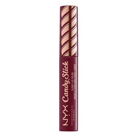 NYX Professional Makeup Candy Slick Glowy Lip Color, 08 Cherry Cola