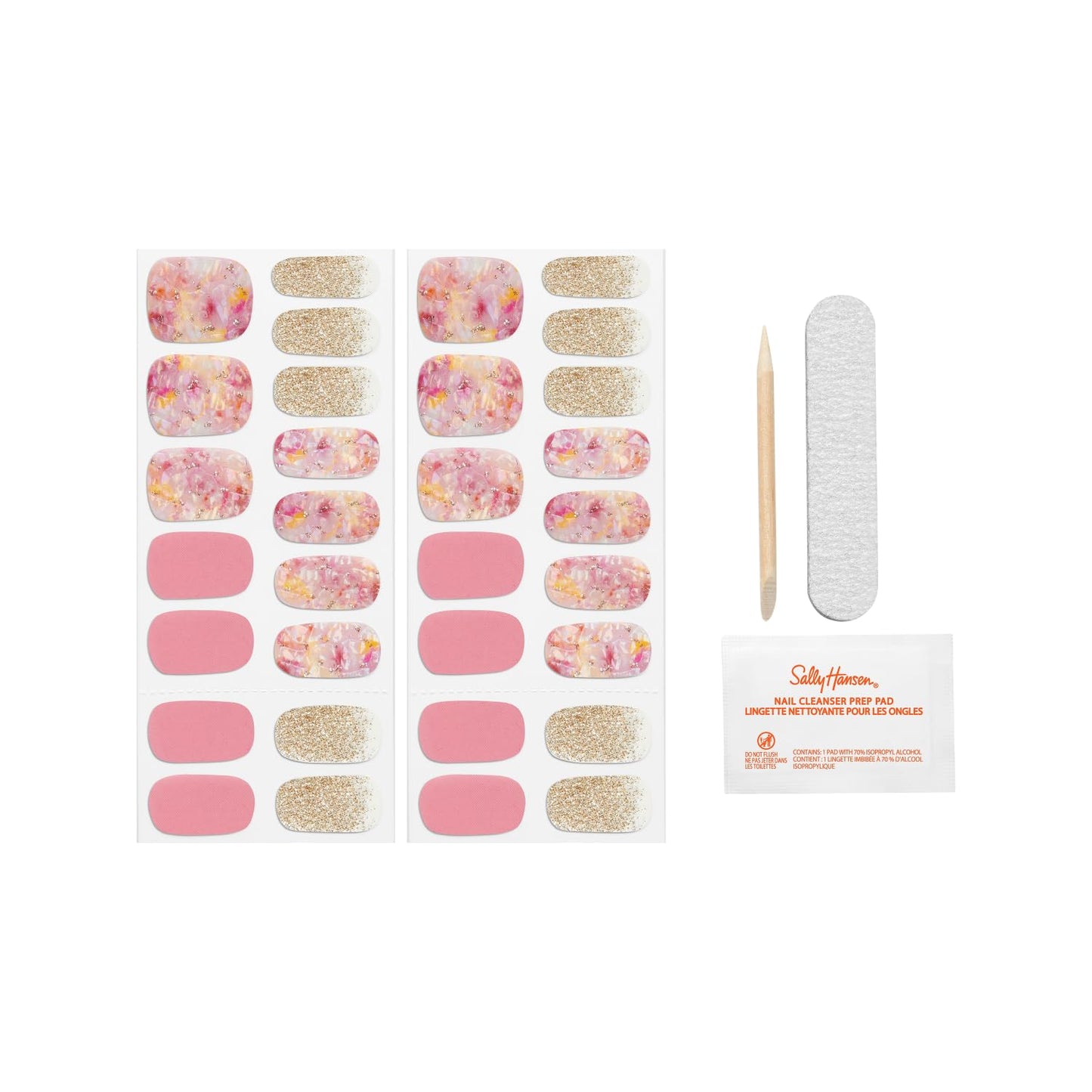 Sally Hansen Salon Effects Nail Polish Strips, 1000 Cosmic Blush
