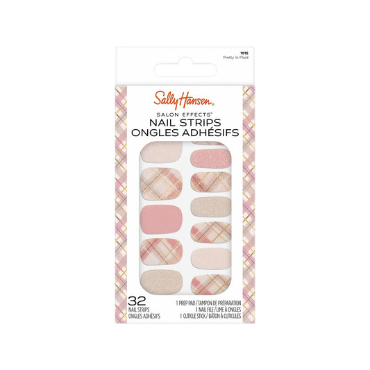 Sally Hansen Salon Effects Nail Polish Strips, 1015 Pretty In Plaid