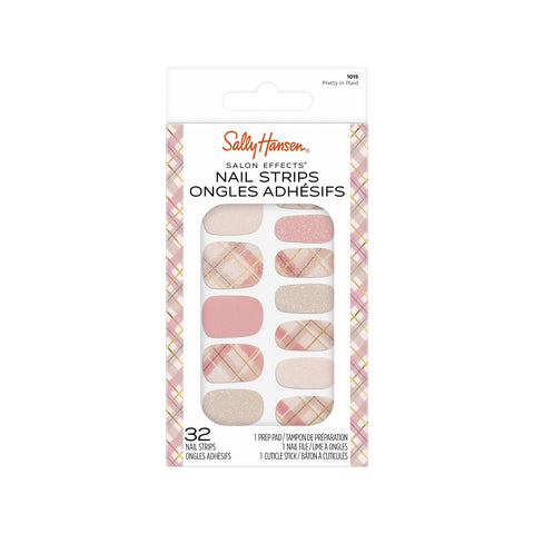 Sally Hansen Salon Effects Nail Polish Strips, 1015 Pretty In Plaid