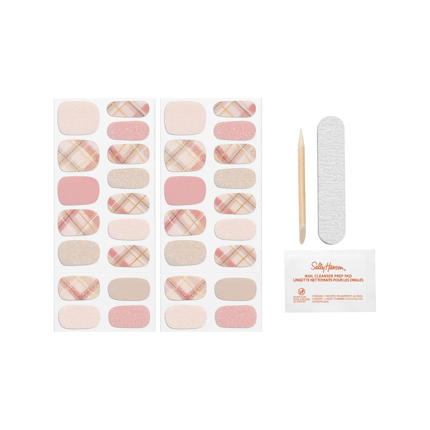 Sally Hansen Salon Effects Nail Polish Strips, 1015 Pretty In Plaid