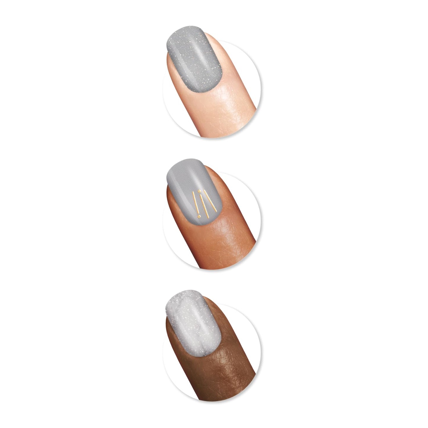 Sally Hansen Salon Effects Nail Polish Strips, 1035 Marble-ous Slate