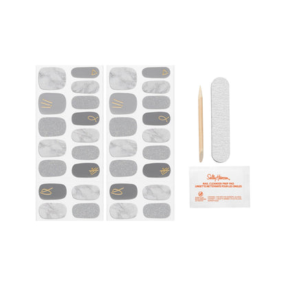 Sally Hansen Salon Effects Nail Polish Strips, 1035 Marble-ous Slate
