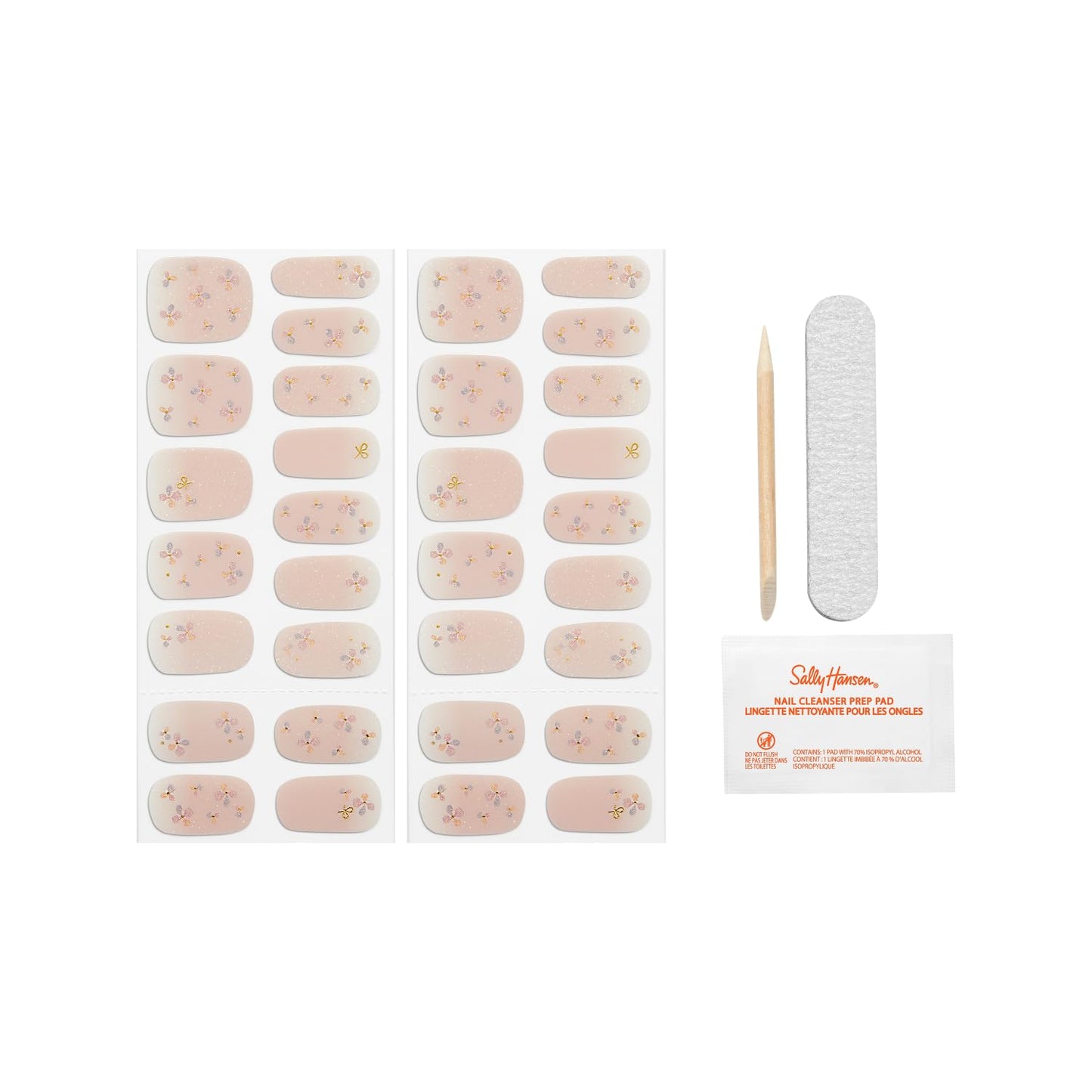 Sally Hansen Salon Effects Nail Polish Strips, 1045 Pink Blossom