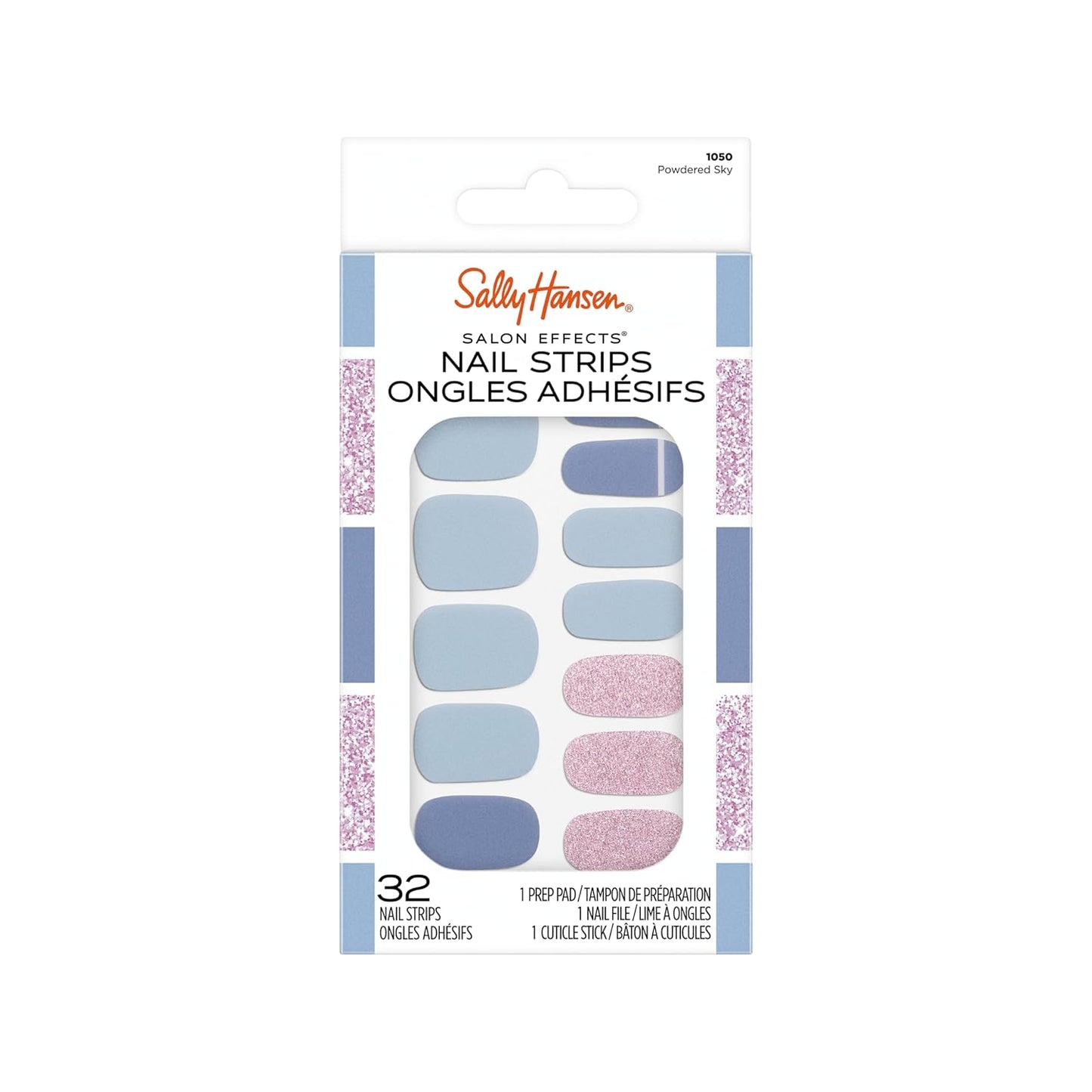 Sally Hansen Salon Effects Nail Polish Strips, 1050 Powdered Sky