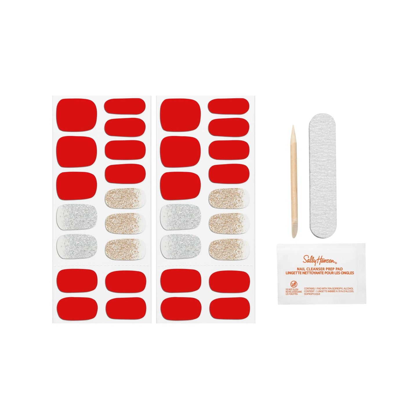 Sally Hansen Salon Effects Nail Polish Strips, 1065 A-List Ruby
