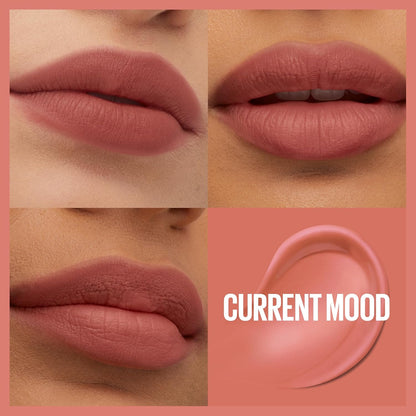 Maybelline Super Stay Teddy Tint Long Lasting Matte Lip Stain, 10 Current Mood