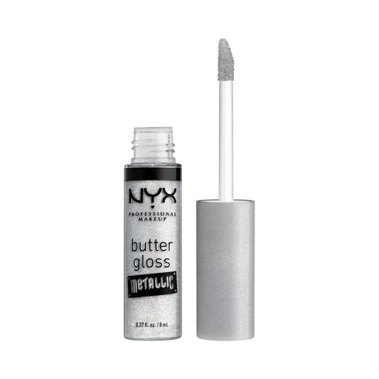 NYX Professional Makeup Butter Gloss Metallic, 10 Ice