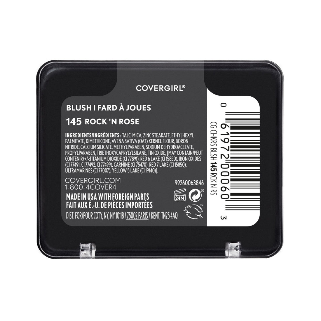 CoverGirl Cheekers Blendable Powder Blush, 145 Rock N Rose