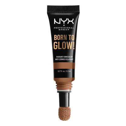 NYX Professional Makeup Born to Glow Radiant Concealer, 16 Mahogony