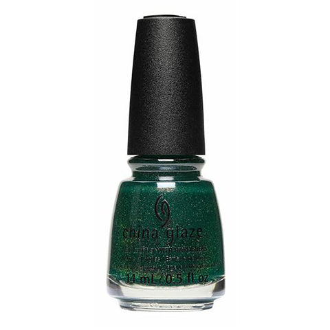 China Glaze Nail Lacquer with Hardeners, 1764 Emerald Magic