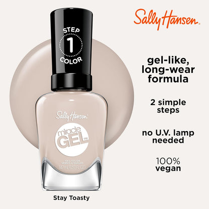Sally Hansen Miracle Gel x Cozy Chic Collection Nail Polish, 193 Stay Toasty