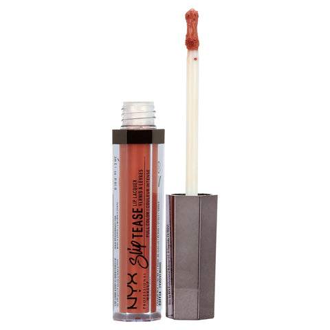 NYX Cosmetics Slip Tease Full Color Lip Lacquer, 19 Sandalwood