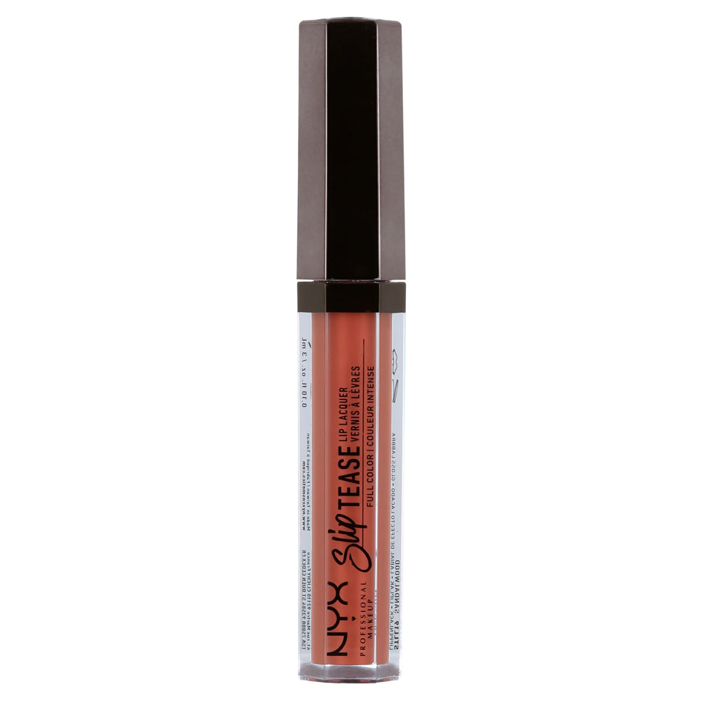 NYX Cosmetics Slip Tease Full Color Lip Lacquer, 19 Sandalwood