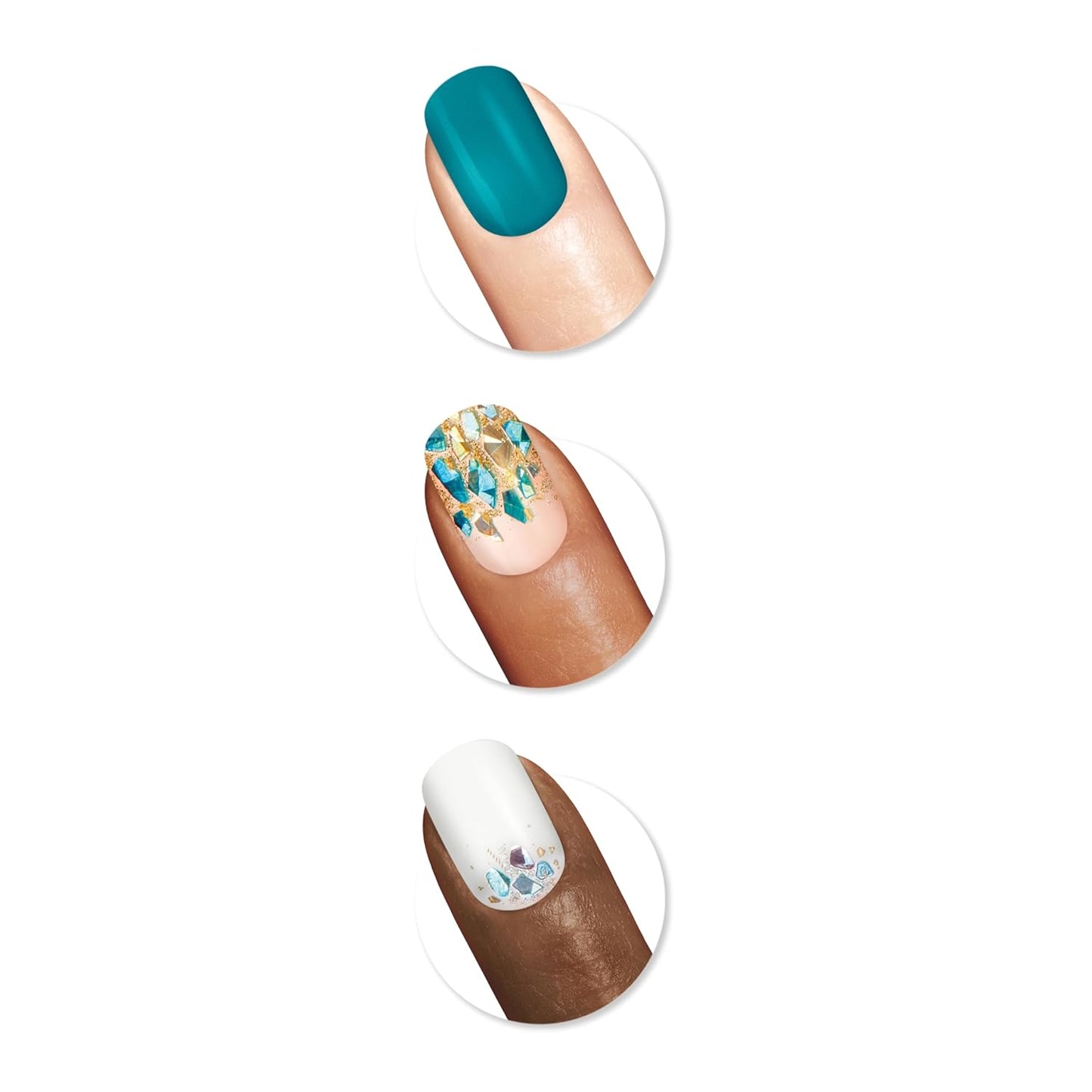 Sally Hansen Salon Effects Nail Polish Strips, 2000 Into The Blue