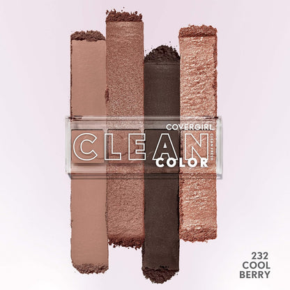 COVERGIRL Clean Fresh Clean Color Eye Shadow, CGCFES 232 Cool Berry
