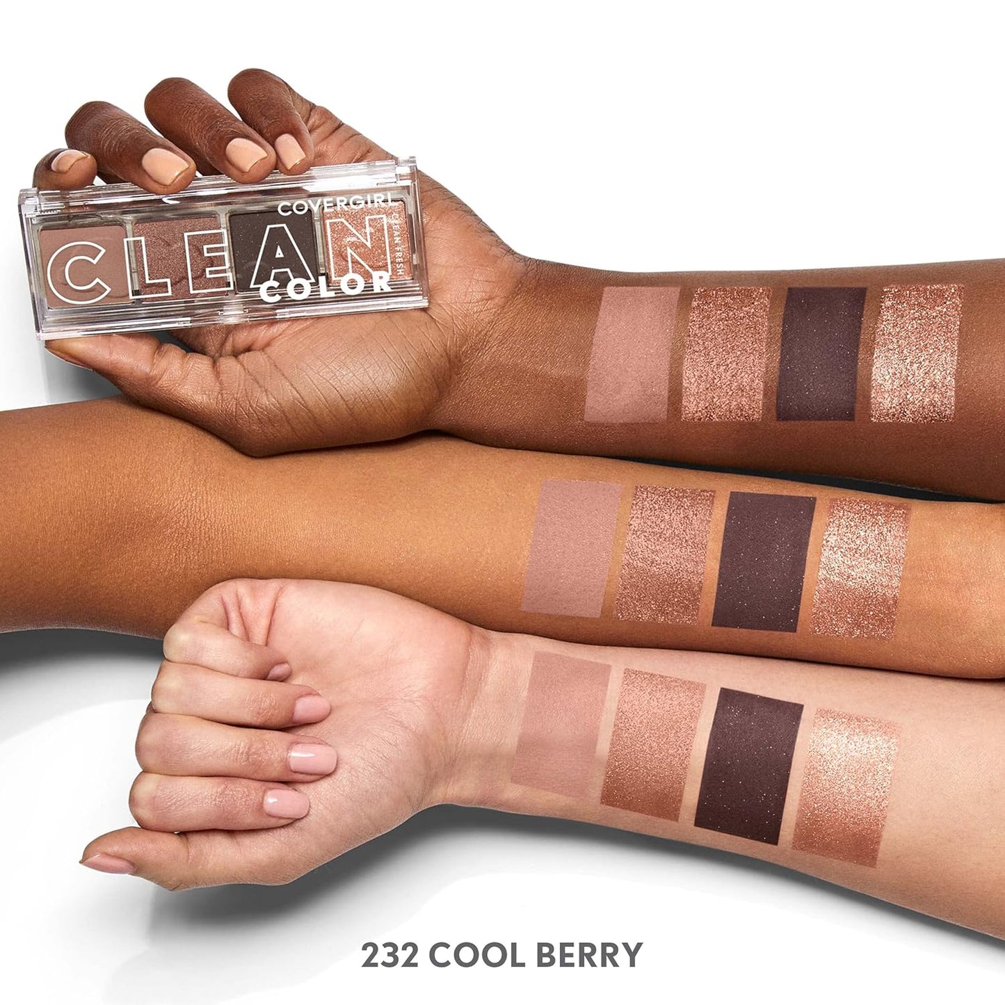 COVERGIRL Clean Fresh Clean Color Eye Shadow, CGCFES 232 Cool Berry