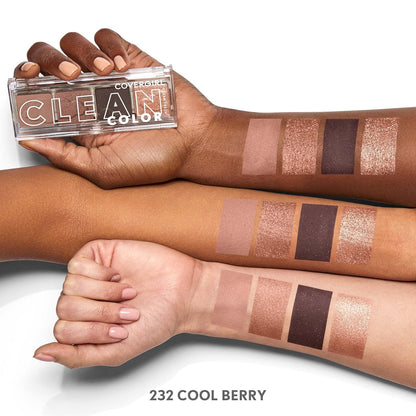 COVERGIRL Clean Fresh Clean Color Eye Shadow, CGCFES 232 Cool Berry