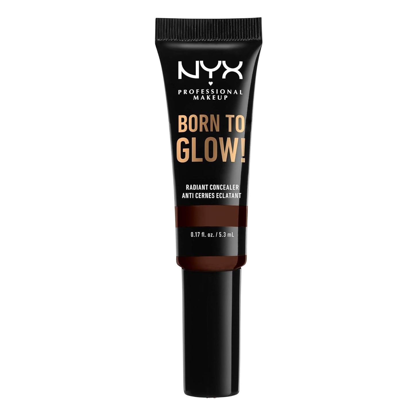 NYX Professional Makeup Born to Glow Radiant Concealer, 24 Deep Espresso