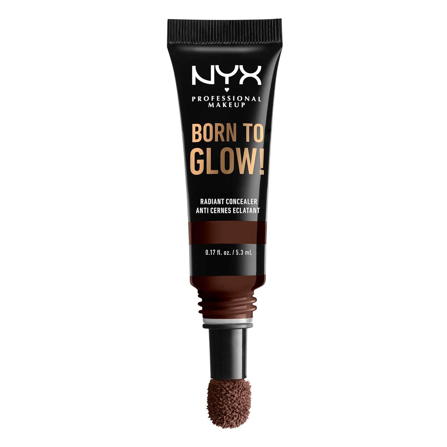 NYX Professional Makeup Born to Glow Radiant Concealer, 24 Deep Espresso
