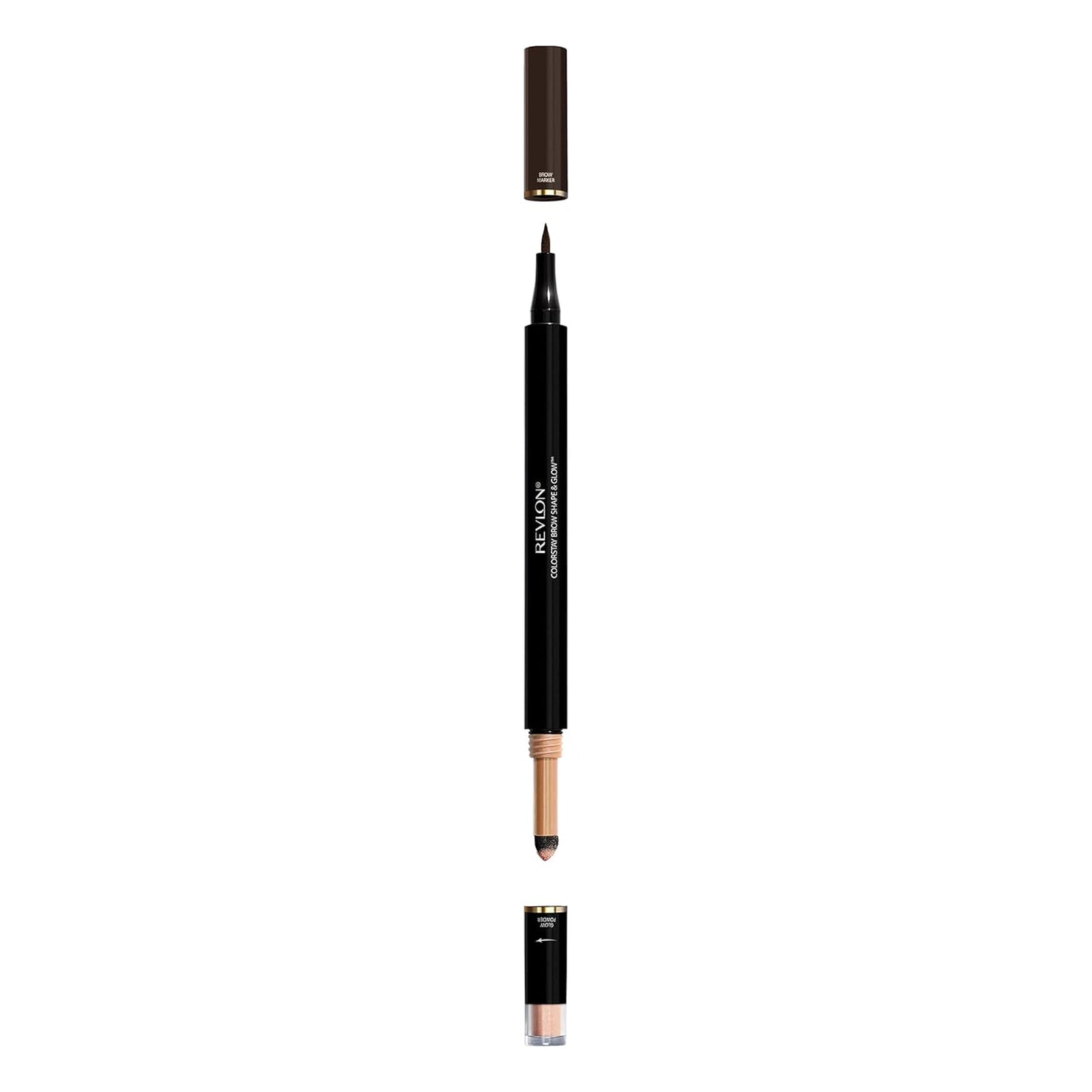 Revlon ColorStay Shape & Glow Brow Pencil, 250 Soft Black