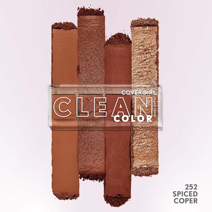 COVERGIRL Clean Fresh Clean Color Eye Shadow, 252 Spiced Copper