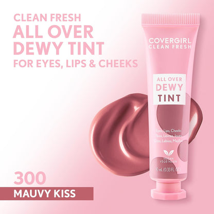 COVERGIRL Clean Fresh All Over Dewy Tint, 300 Mauvy Kiss