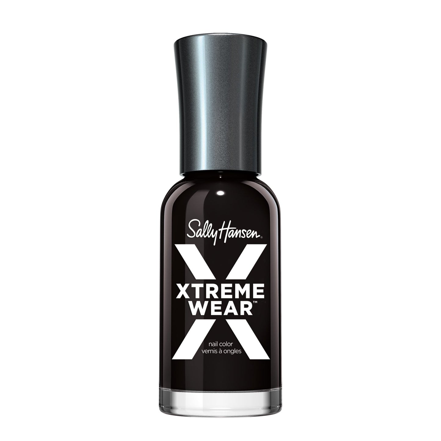 Sally Hansen Hard as Nails Xtreme Wear Nail Polish, 370 Black Out