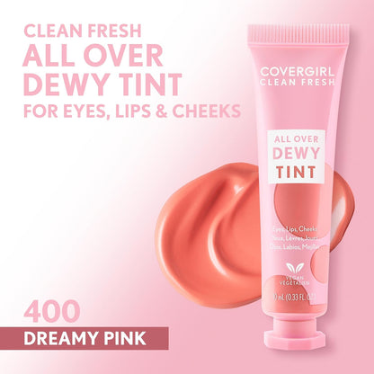 COVERGIRL Clean Fresh All Over Dewy Tint, 400 Dreamy Pink